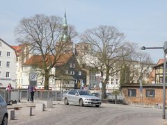 Übergang auf die Hafeninsel in Stralsund