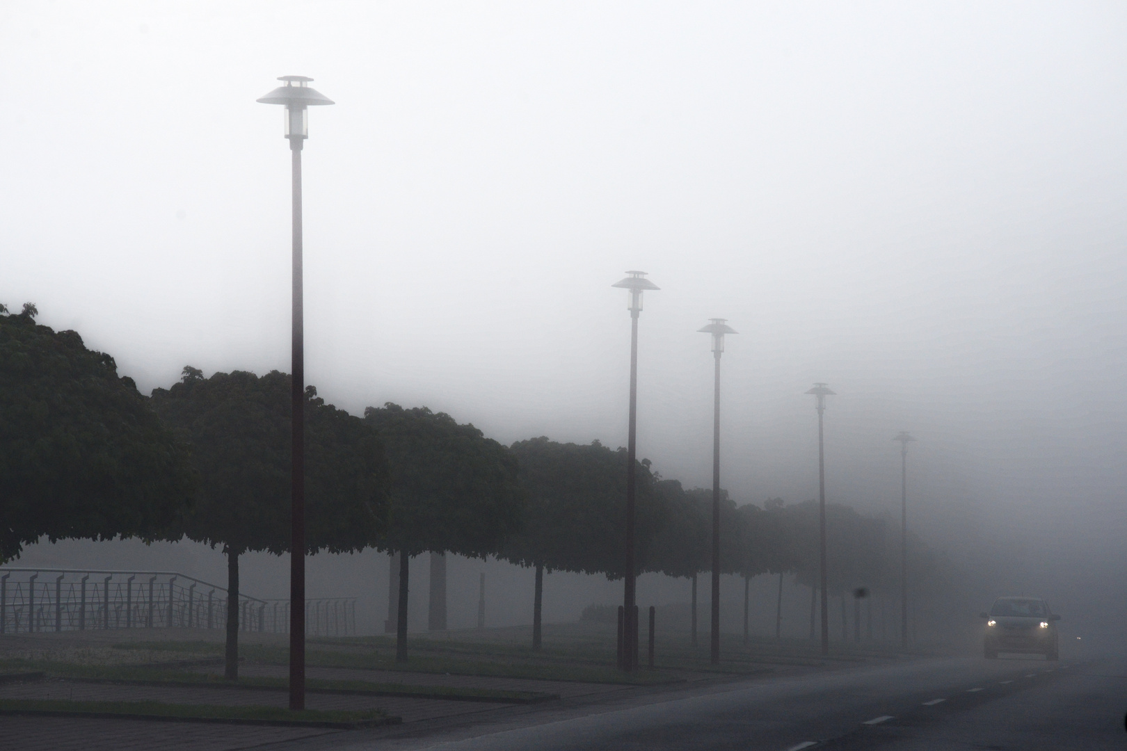 Überherrn im Nebel