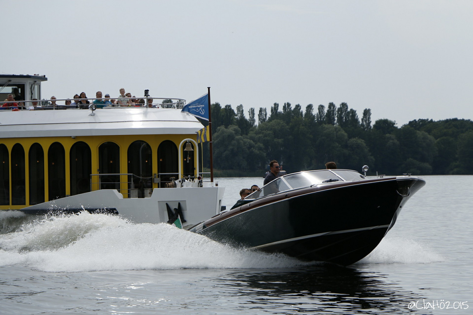 Überholmanöver auf dem Wannsee