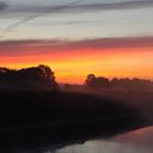 Überläufer im herbstlichen Morgengrauen