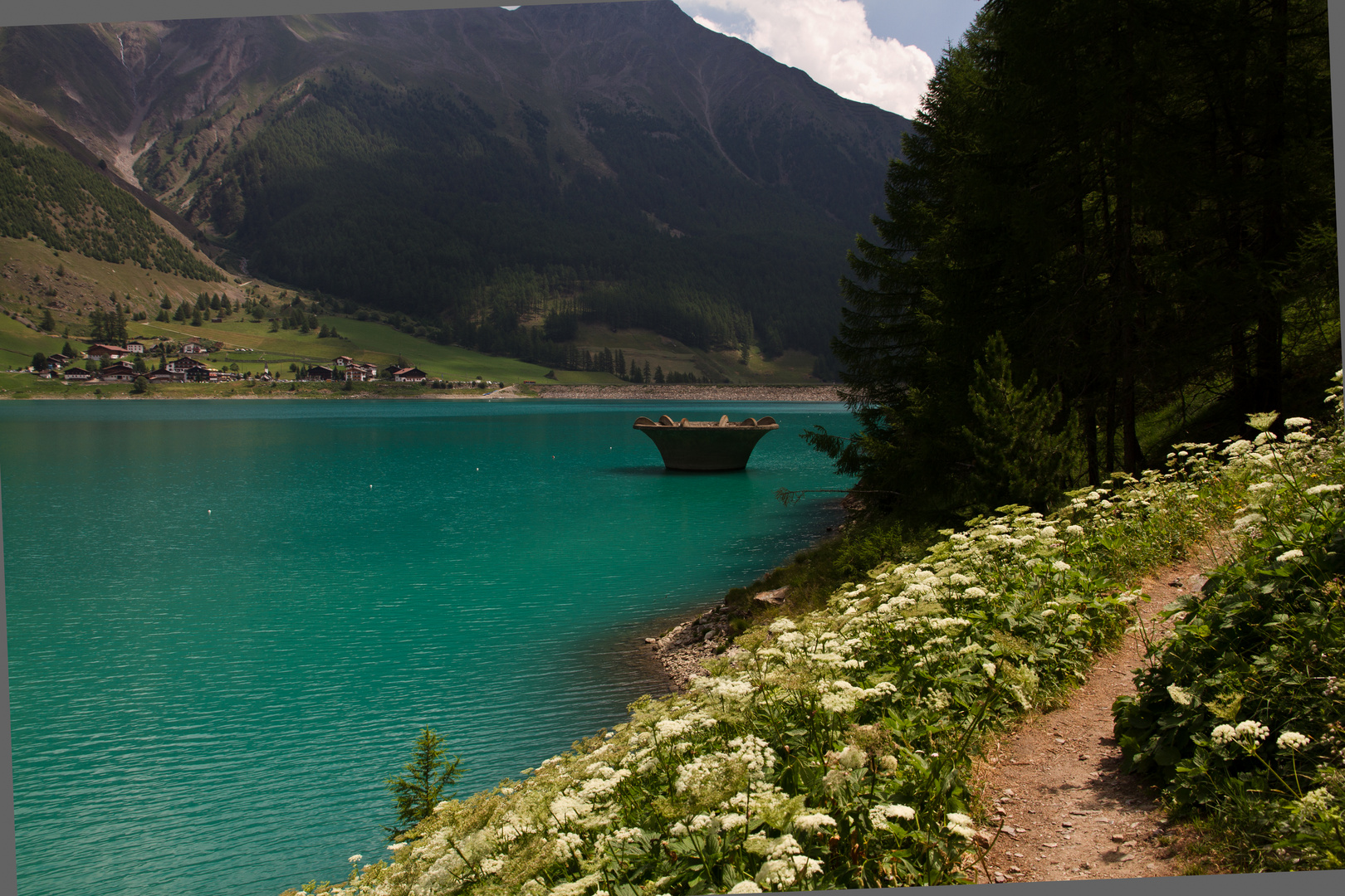 Überlauftrichter Vernagter Stausee