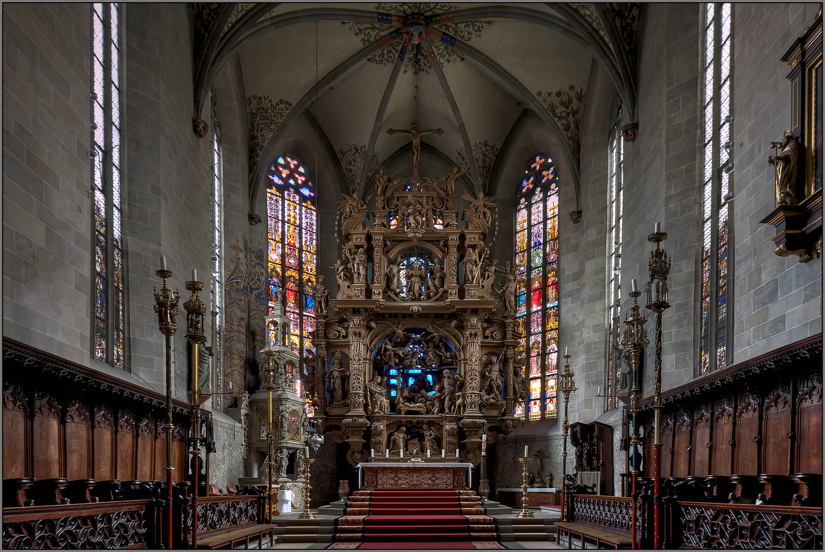 Überlingen- Altar Münster St. Nikolaus.