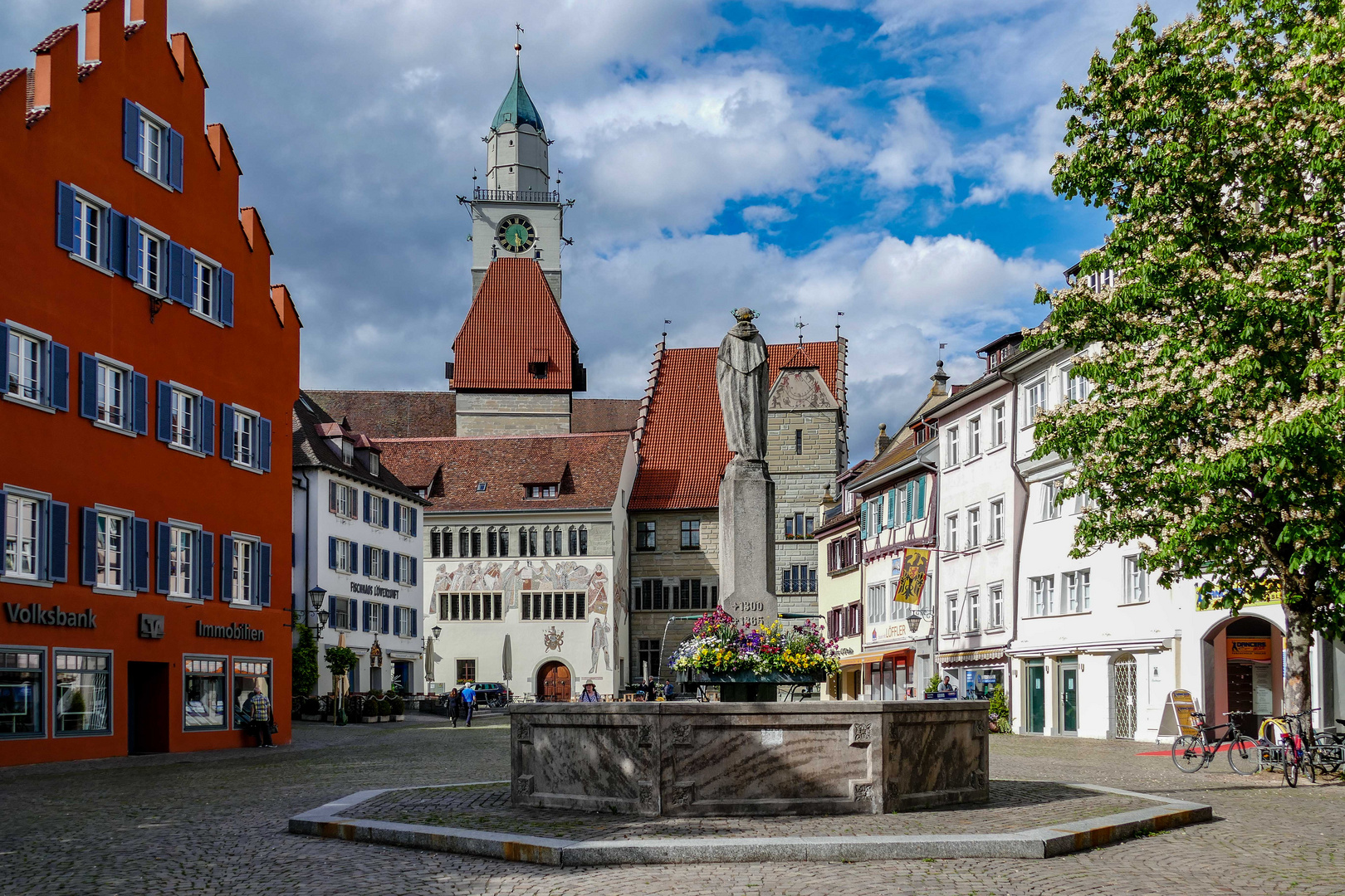 Überlingen - Heinrich Seuse Brunnen