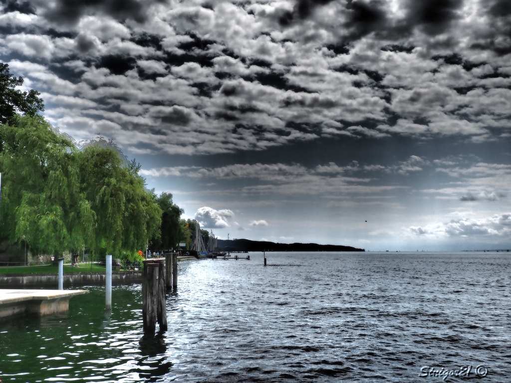 Überlingen mit Wolken