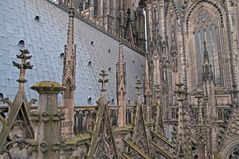 Über'm Dom - Blick in das Strebewerk des Kölner Domes