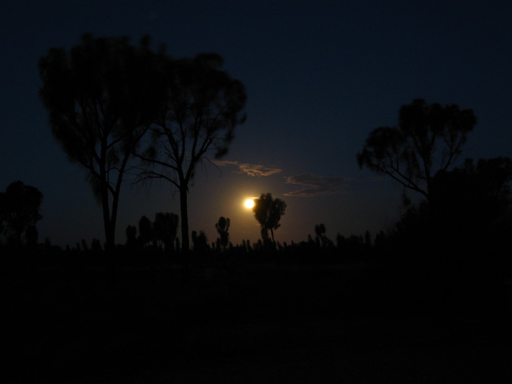 Übernachtung 100km vor dem Ayers Rock