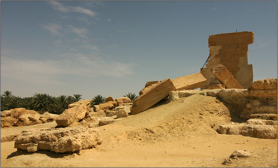 überreste des orakels von siwa