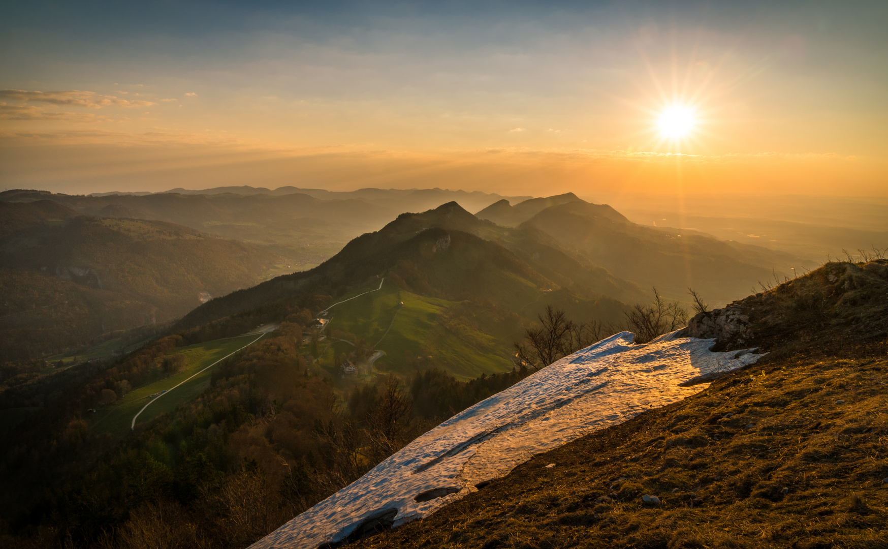 Überreste des Winters