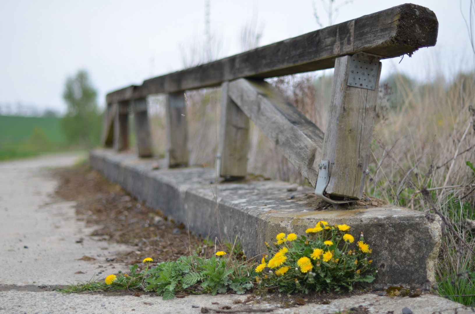 Überreste einer kleinen Brücke