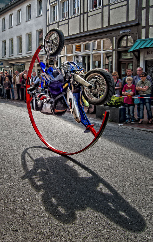 Überschlag eines Bikes