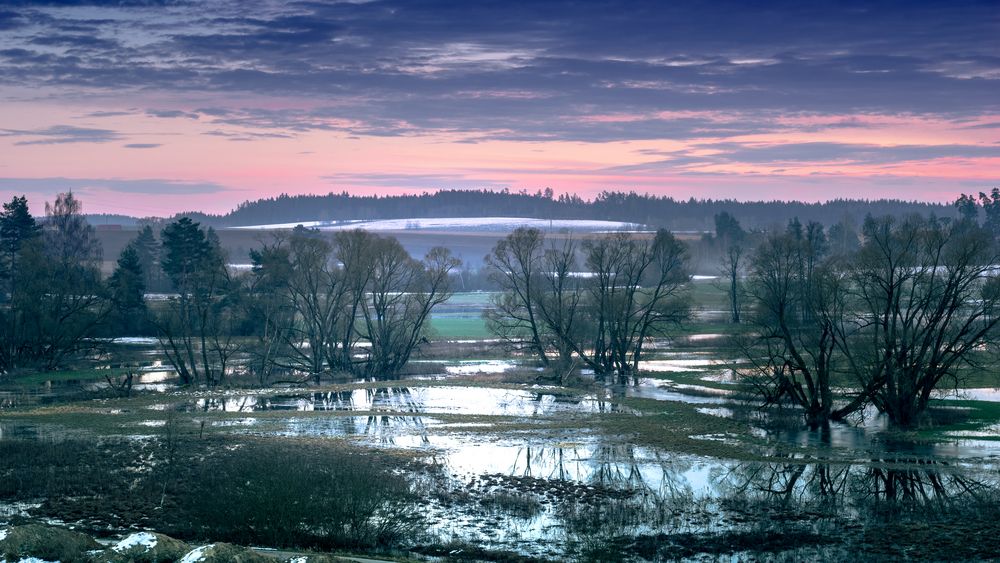Überschwemmung an der Tirschenreuther Himmelsleiter Foto & Bild