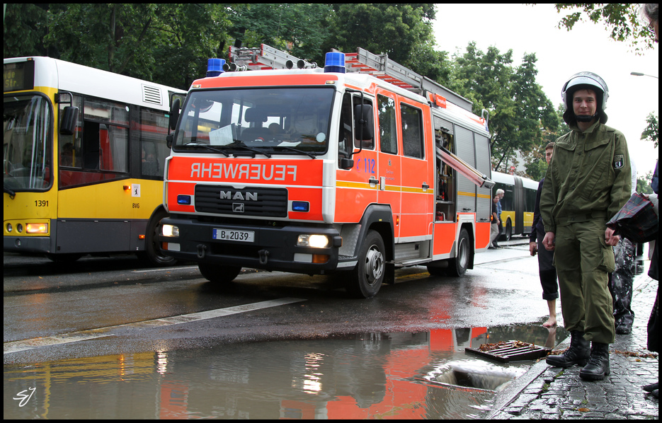 Überschwemmung Berlin Lichterfelde