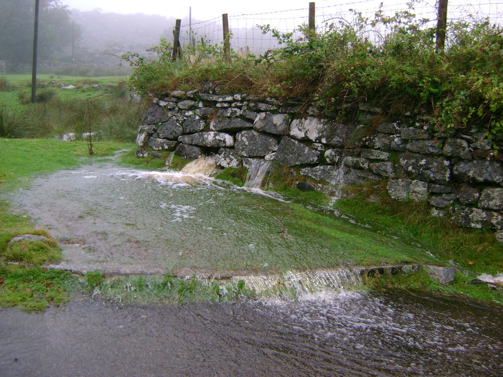 Überschwemmung in Dartmoor am 4 August