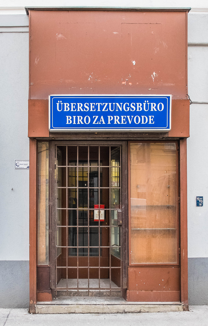 Übersetzungsbüro in der Klosterneuburger Straße, 20. Bezirk