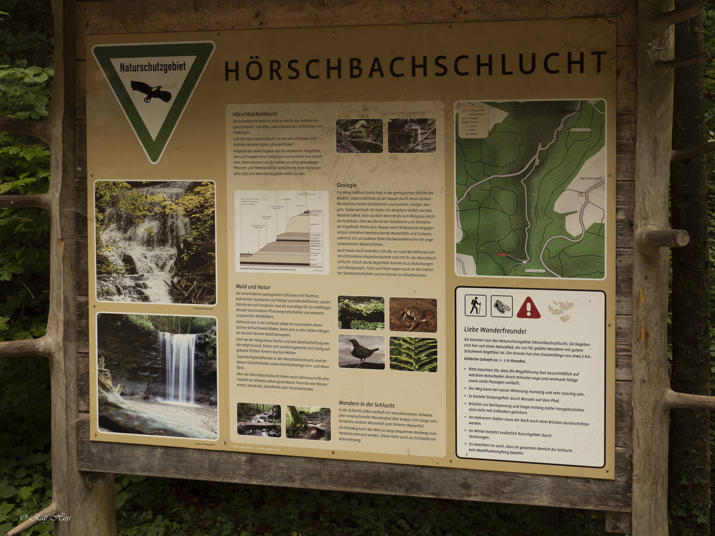 Übersichtskarte Hörschbachschlucht