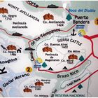 Übersichtskarte von der Region um den Glaciar Moreno