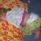 Üblich Schlafposition meiner Tochter ......