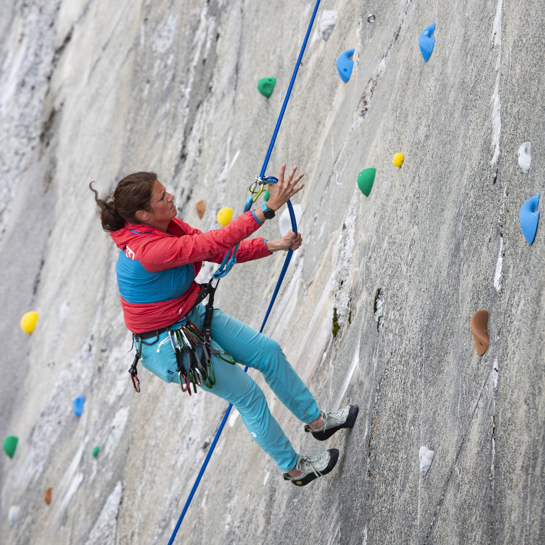 Übung an der hohen Silvretta-Staumauer