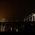 Uerdinger Rheinbrücke beim Hochofenanstich