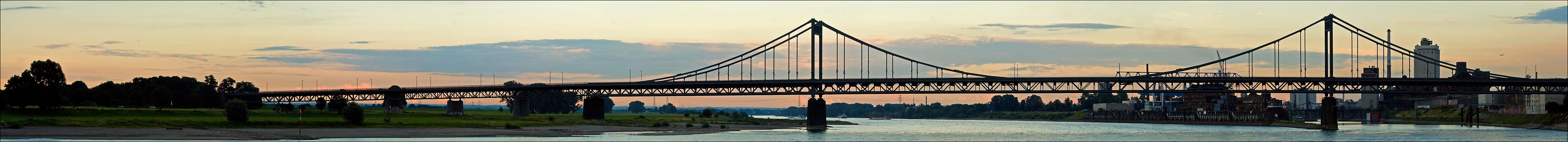 Uerdinger-Rheinbrücke-Panorama