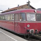 Ürdinger Schienenbus Vt 98 auf der Elsenztalbahn beim Eisenbahnfest im Bf Sinsheim