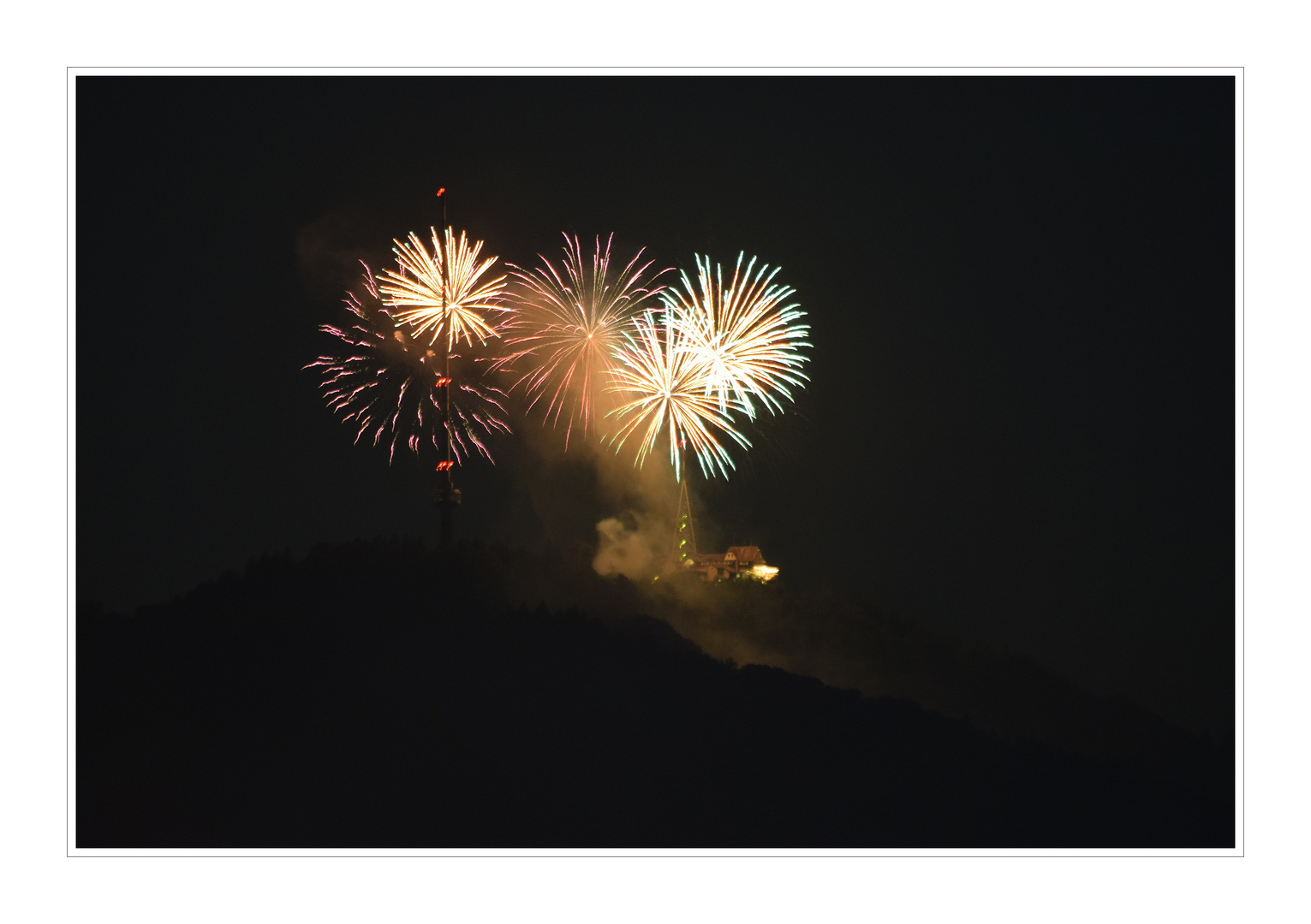 Uetliberg am Nationalfeiertag.