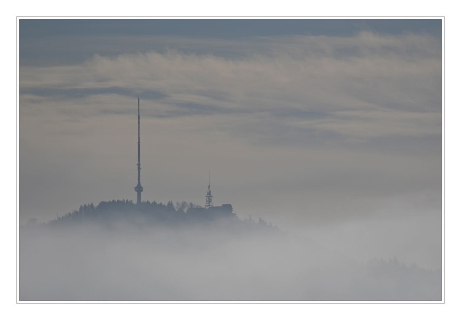 Uetliberg im Nebel.