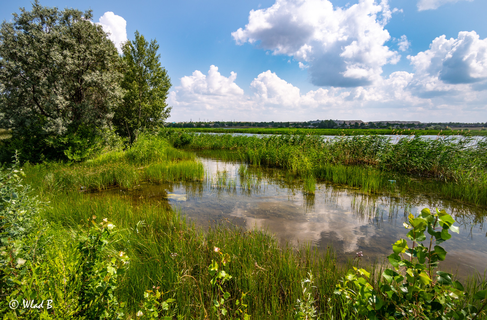 Ufer an der Schortandy. Kasachstan.