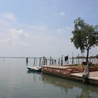 Ufer in Burano mit Blick auf Venedig