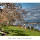 Uferpromenade mit Theodor Heuss Brücke in Mainz