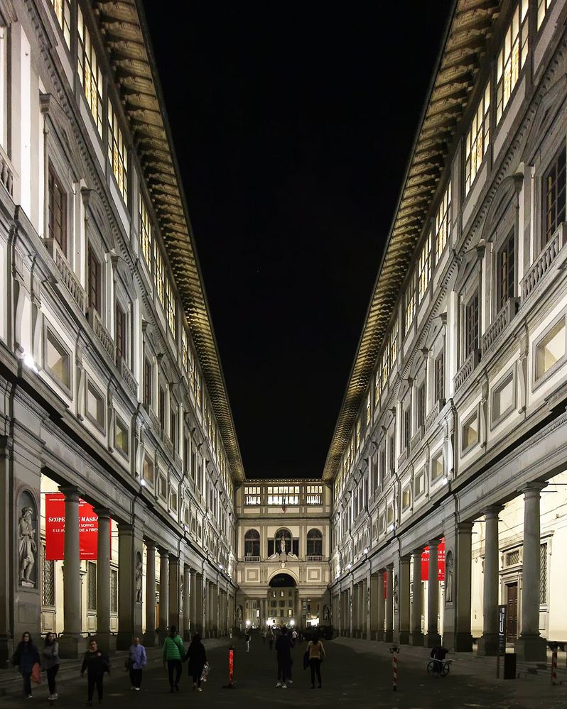 Uffizien am Abend Foto & Bild italy, world, spezial Bilder auf