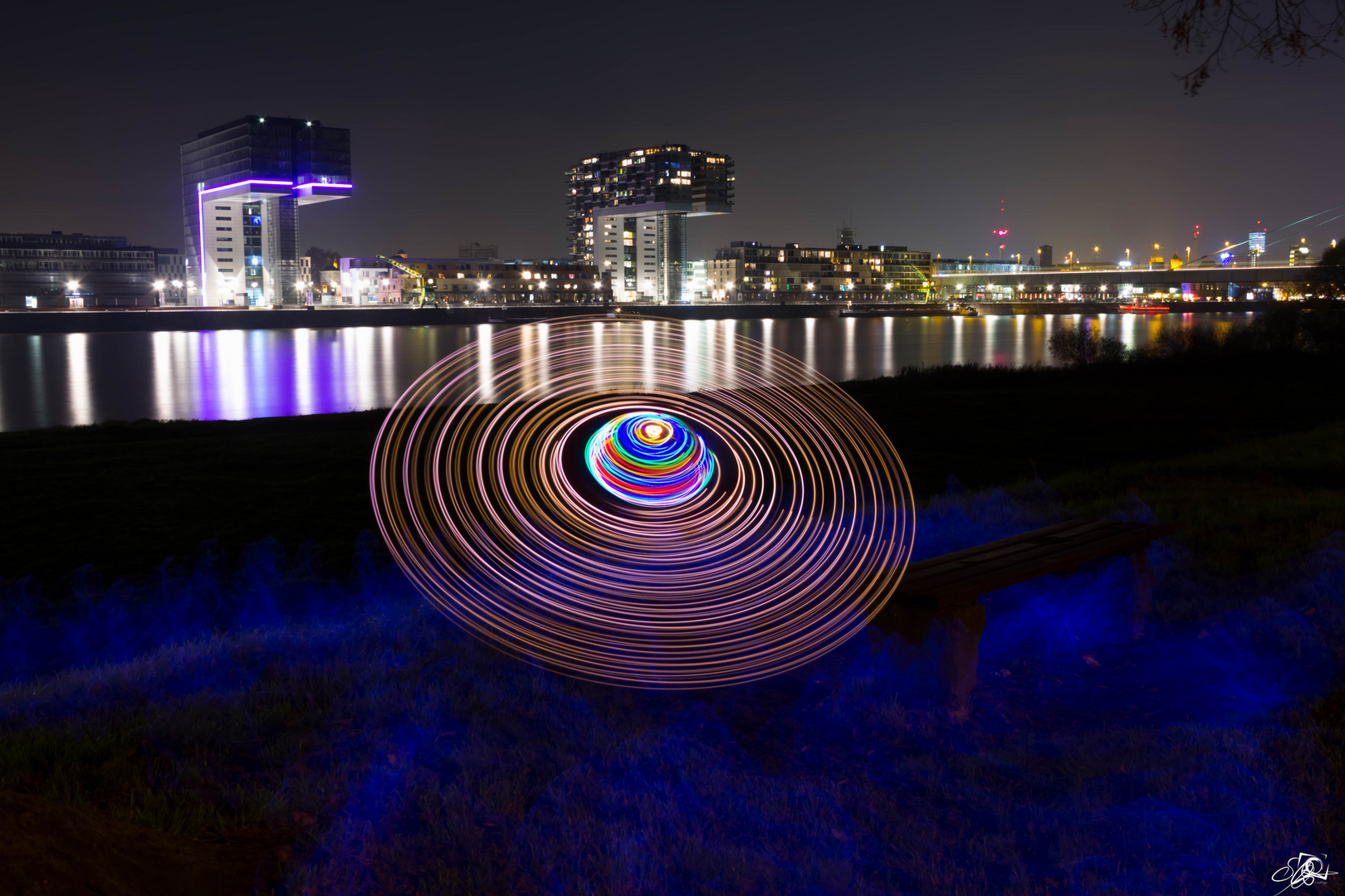 UFO in Köln (Lightpainting)