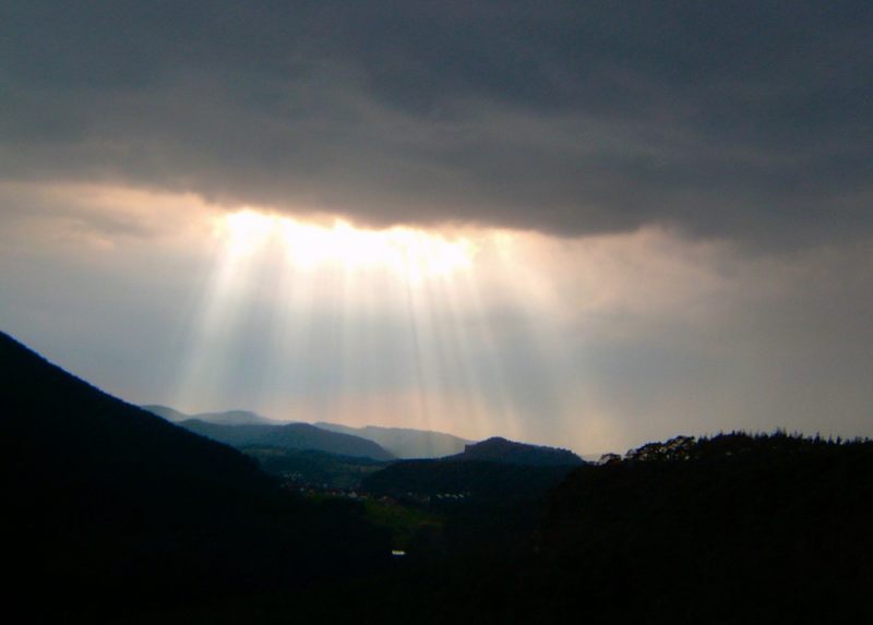 UFO Kurz vor der Landung