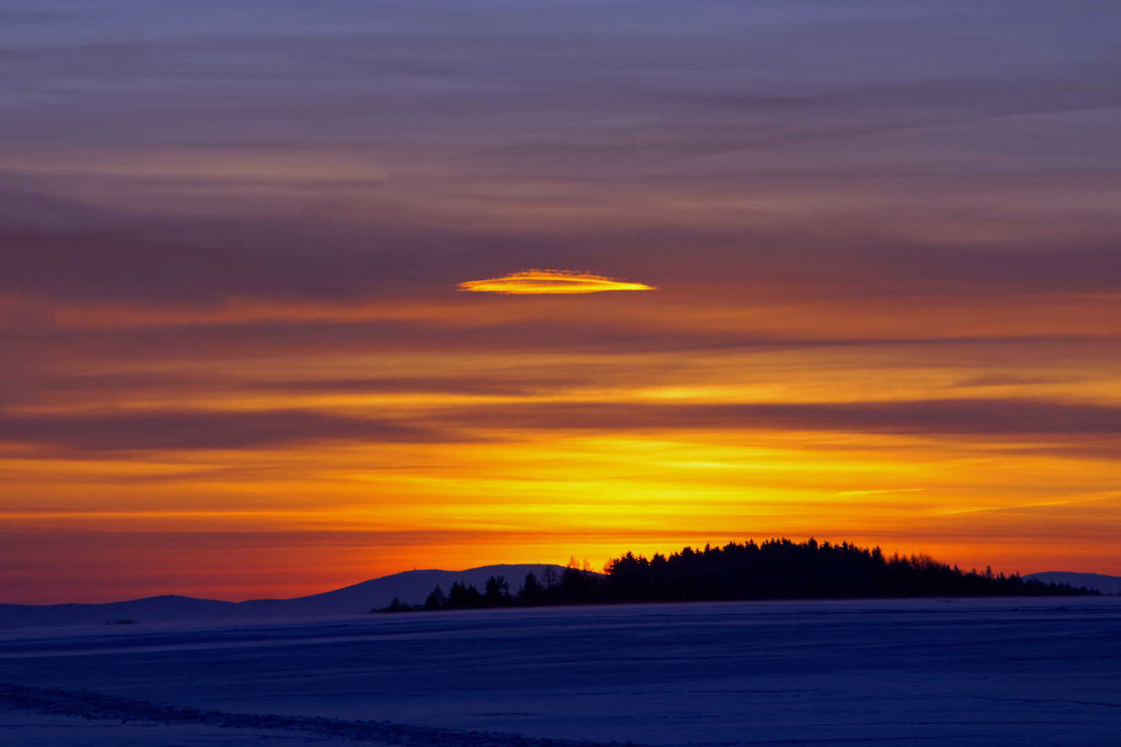 Ufo...Sonnenaufgang vom 07.02.2019