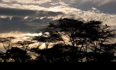 Uganda - Sonnenuntergang im Queens Elisabeth NP