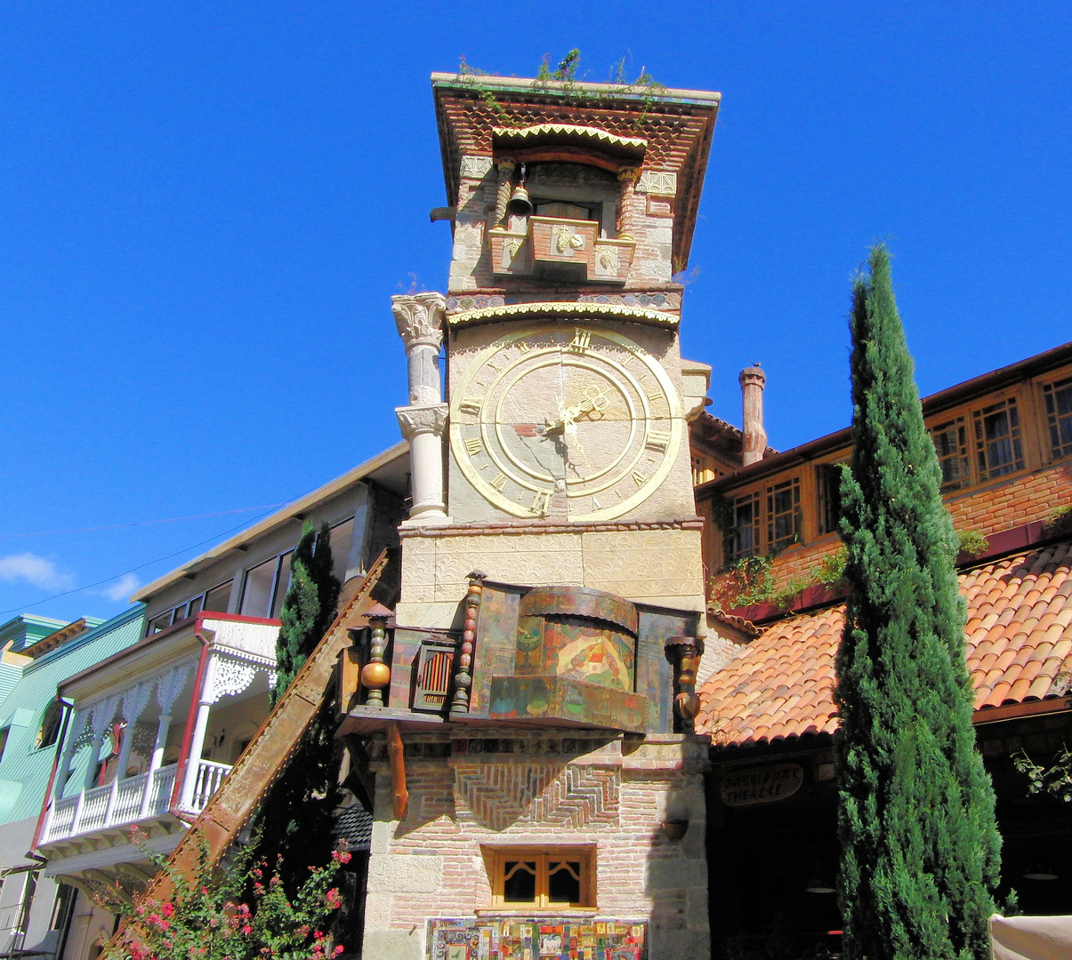 Uhrenturm in Tiflis in Georgien