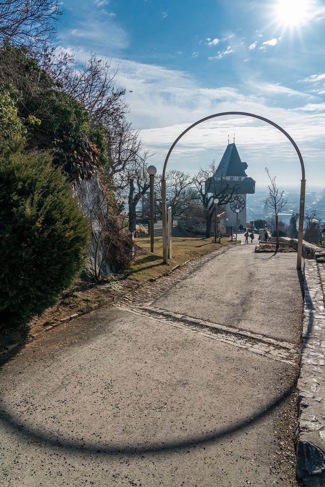 Uhrturm am Schlossberg in Graz