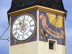 Uhrturm auf der Burg zu Burghausen