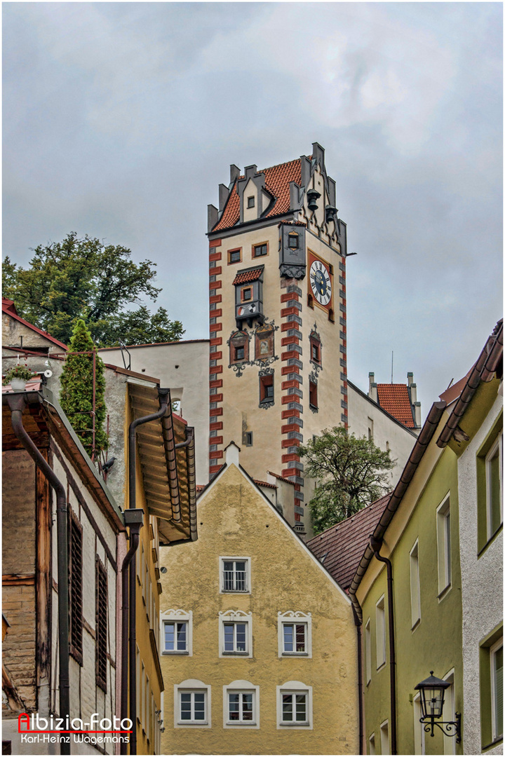 Uhrturm des Hohen Schlosses Füssen