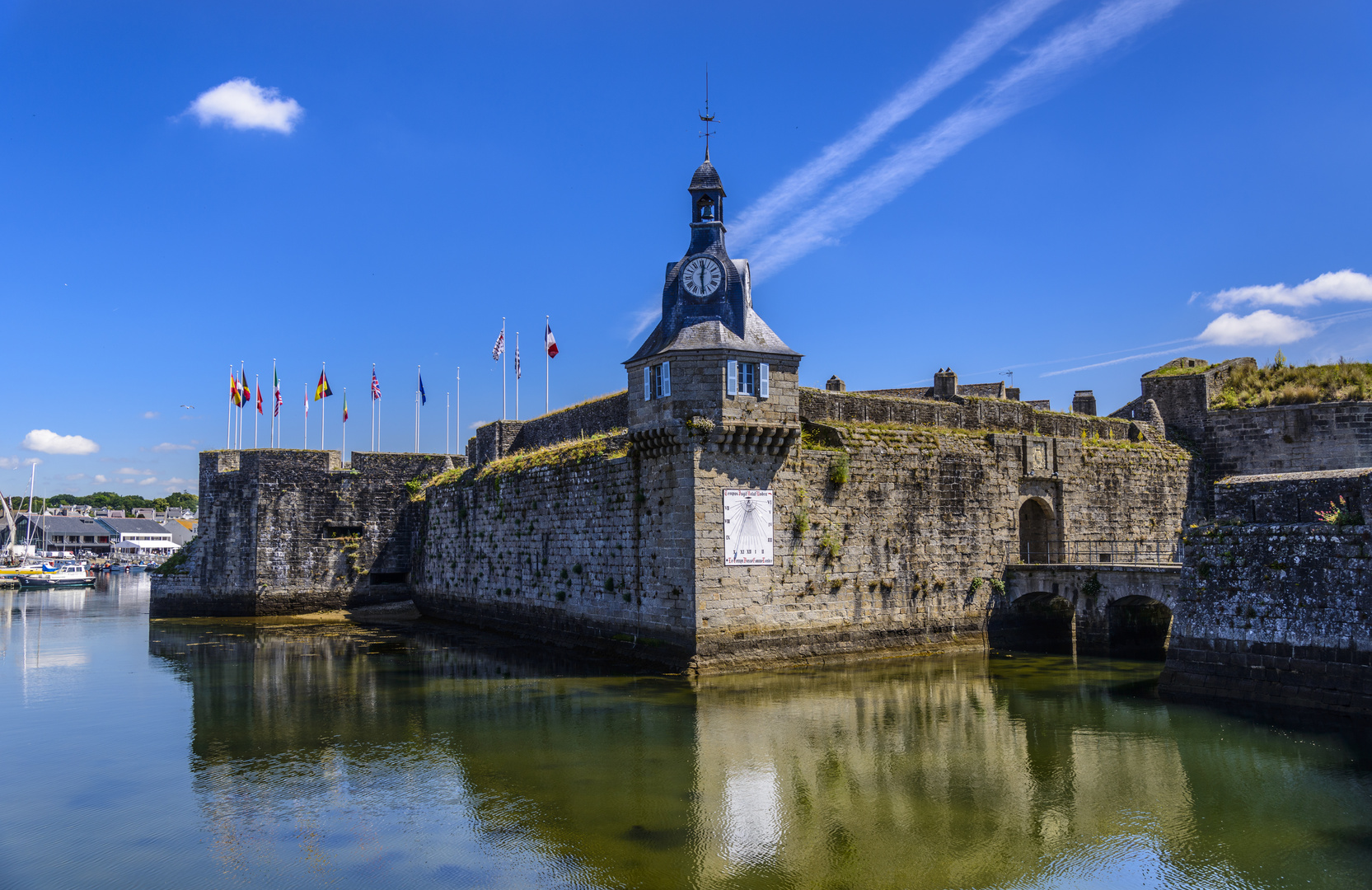 Uhrturm, Ville Close, Concarneau, Bretagne, France