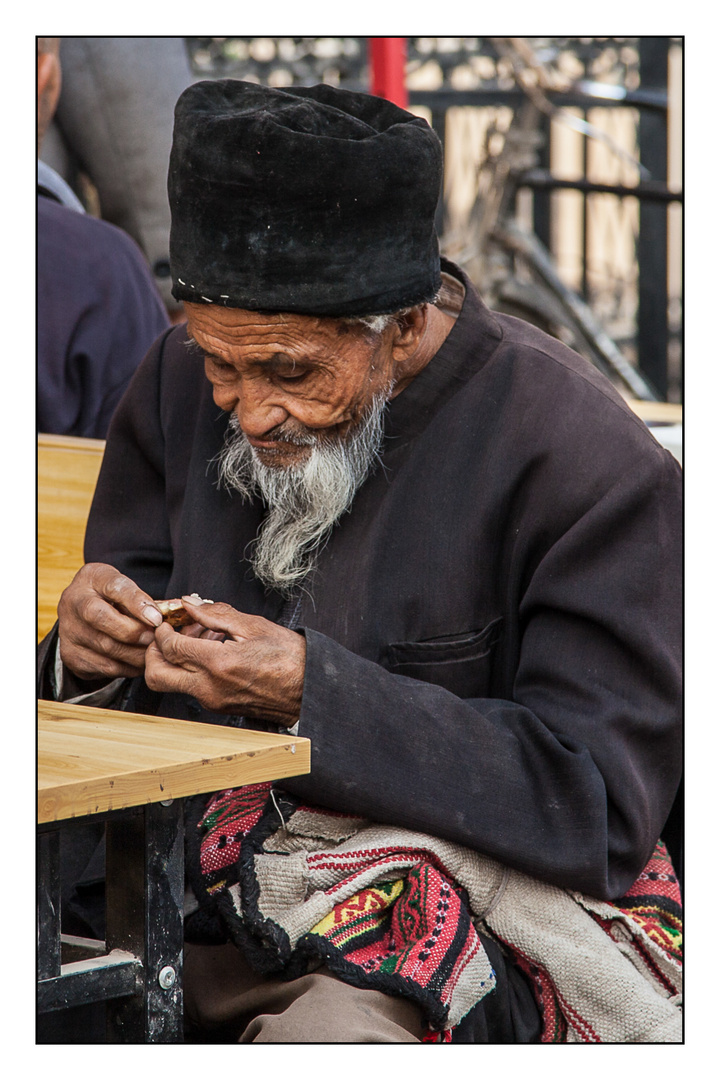 Uigure in Kashgar