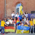 Ukrainer-Demonstration (Ausschnitt) in Germersheim 14.5.22