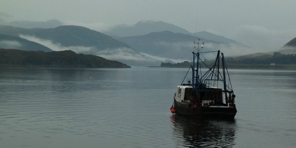 Ullapool harbour on a "nice" morning in autumn