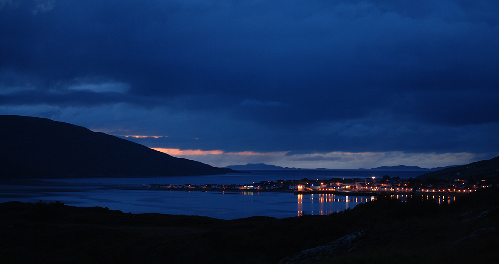 Ullapool nach Sonnenuntergang