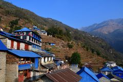 Ulleri, ein kleines Bergdorf im Annapurna-Gebiet im Himalaya