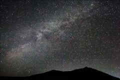 Ullrich Brode, Perseid über dem Teide, Teneriffa