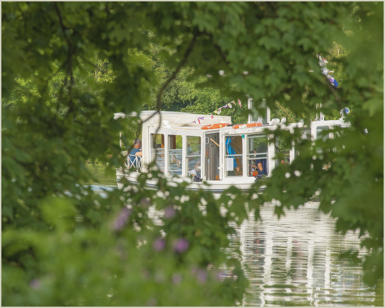 Ulm 07/2021 - Friedrichsau - Donau - "Ulmer Spatz with Passengers"