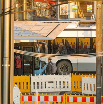 Ulm 11/2021 - Area Hbf / Sedelhöfe - Haltestelle SWU - "Transfer im Umbruch"