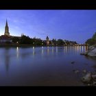 Ulm an der Donau am Abend