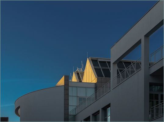 Ulm - Münsterplatz - Stadthaus - "blaue Stunde"